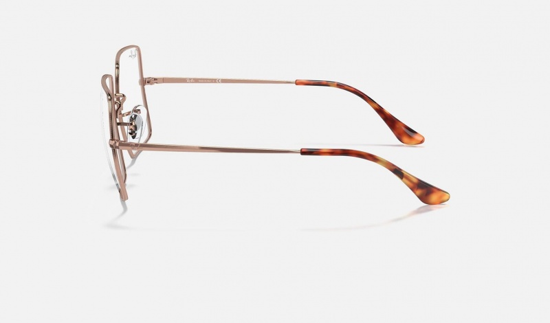 Ray Ban Square 1971 Optics Women's Eyeglasses Copper | 61893-ZTDJ