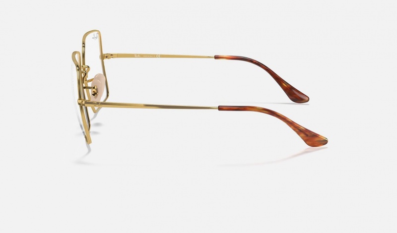 Ray Ban Square 1971 Optics Women's Eyeglasses Gold | 27851-OXDF