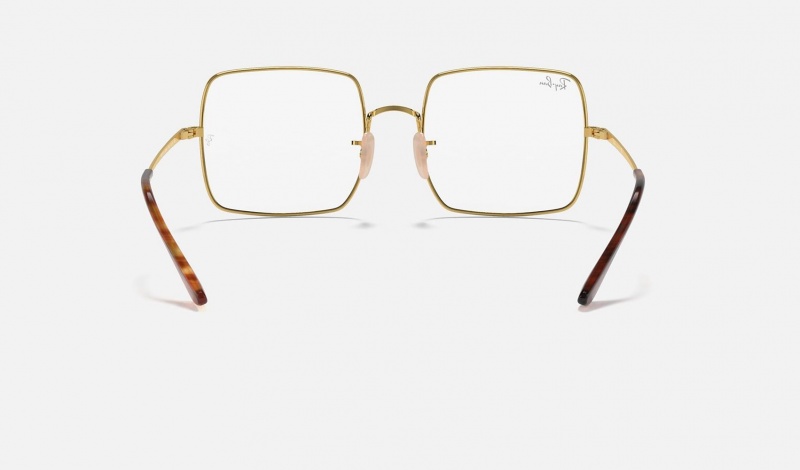 Ray Ban Square 1971 Optics Women's Eyeglasses Gold | 27851-OXDF