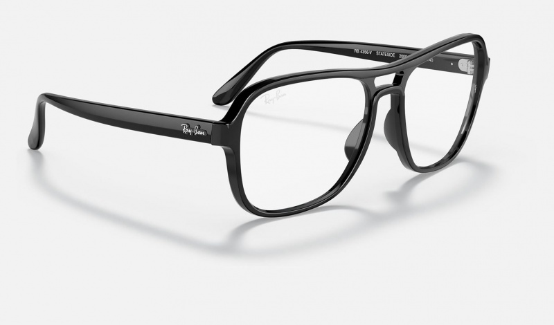 Ray Ban State Side Optics Men's Eyeglasses Black | 86403-MIKZ