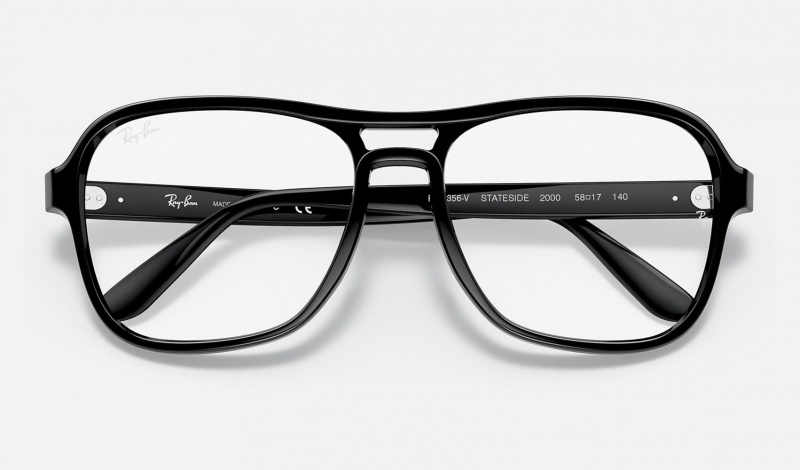 Ray Ban State Side Optics Women's Eyeglasses Black | 92046-JFWM