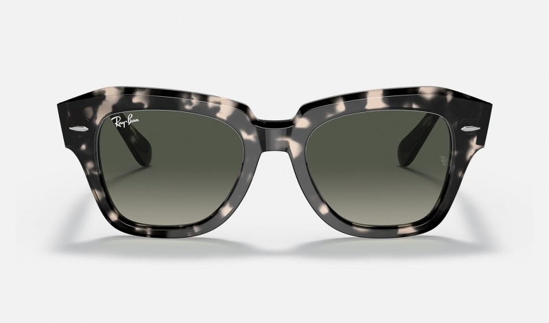 Ray Ban State Street Fleck Men's Sunglasses Grey | 78630-CEPG