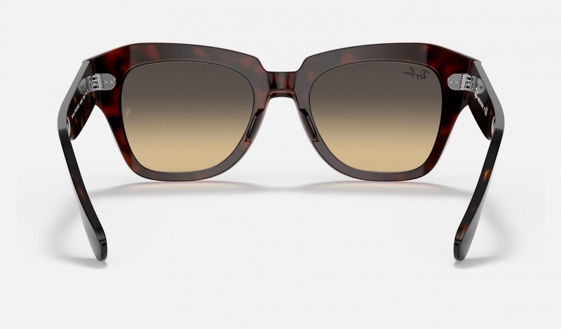 Ray Ban State Street Men's Sunglasses Brown | 28637-ZPKS