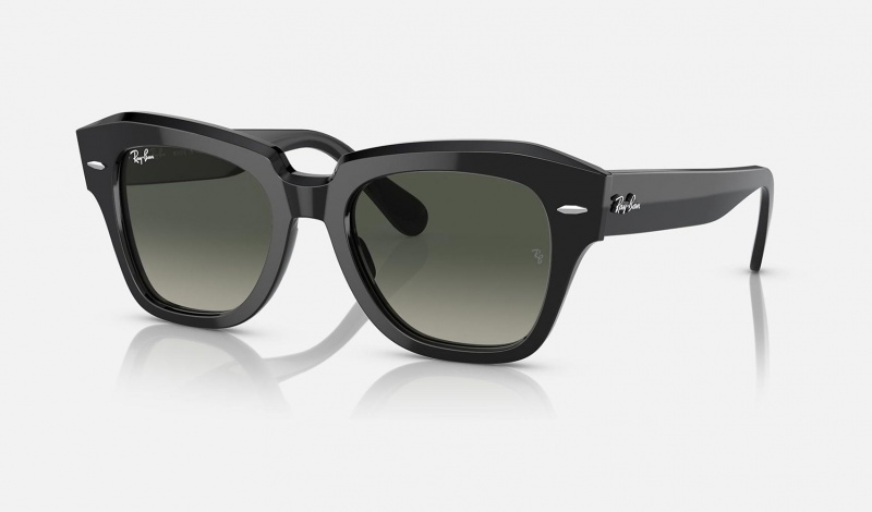 Ray Ban State Street Men\'s Sunglasses Grey | 36720-XRTL