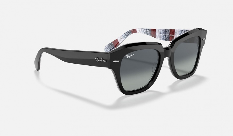 Ray Ban State Street Men's Sunglasses Grey | 24708-UXSG