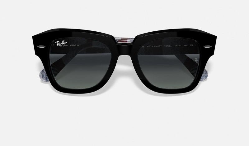 Ray Ban State Street Men's Sunglasses Grey | 24708-UXSG