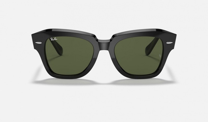 Ray Ban State Street Men's Sunglasses Green | 32790-PGOE