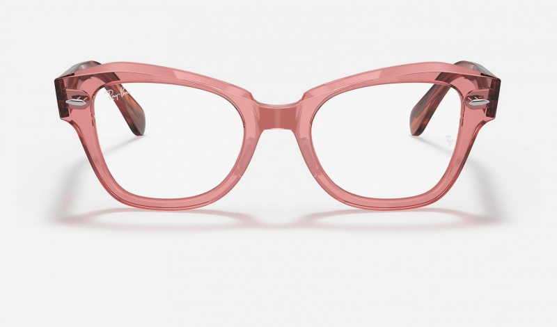 Ray Ban State Street Optics Women's Eyeglasses Pink | 05678-XJBD