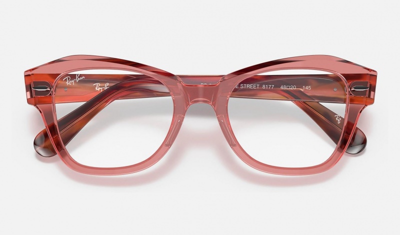 Ray Ban State Street Optics Women's Eyeglasses Pink | 05678-XJBD