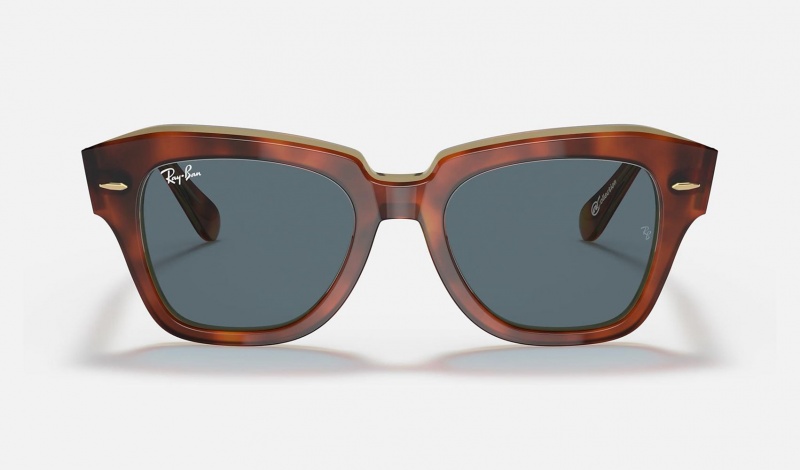 Ray Ban State Street @collection Women's Sunglasses Blue | 08792-CFIX