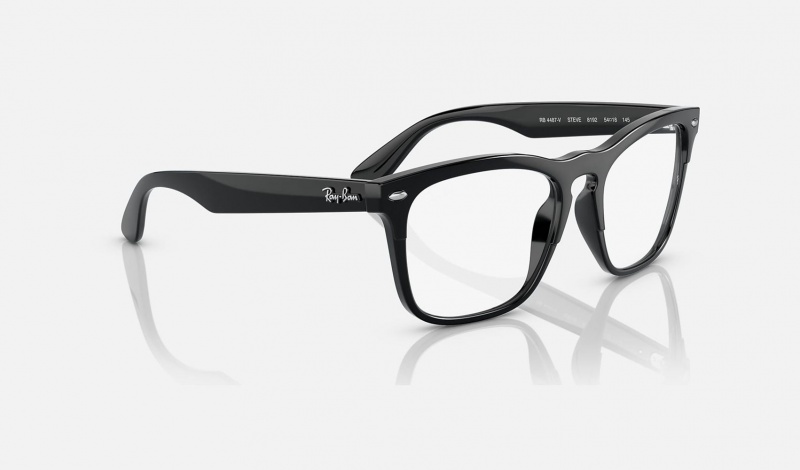 Ray Ban Steve Optics Men's Eyeglasses Black | 73048-MFSI