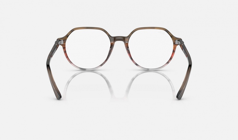 Ray Ban Thalia Optics Men's Eyeglasses Brown | 49102-DZUM