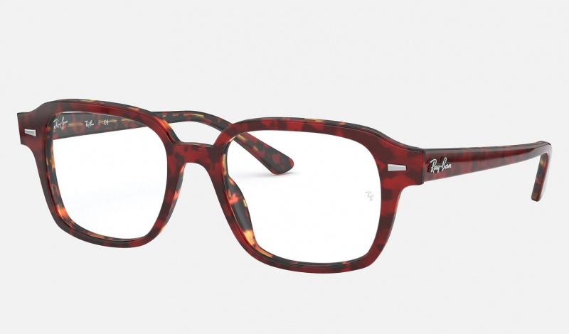 Ray Ban Tucson Optics Men's Eyeglasses Red | 45291-KLGV