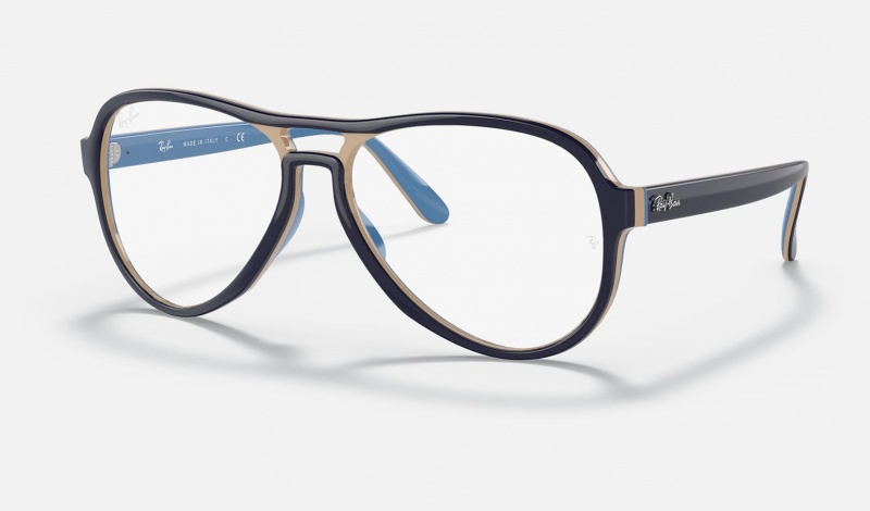 Ray Ban Vagabond Optics Men\'s Eyeglasses Blue | 19473-KMVC