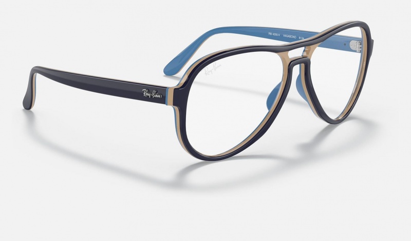 Ray Ban Vagabond Optics Women's Eyeglasses Blue | 21947-ALBS