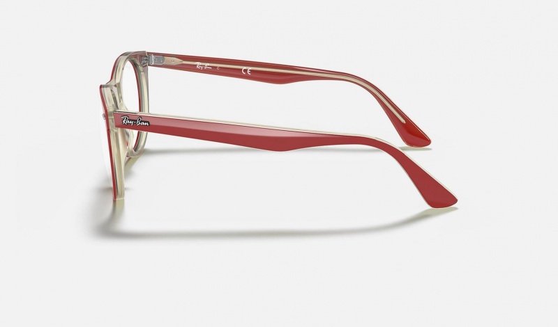 Ray Ban Wayfarer Ii Optics Men's Eyeglasses Red | 97260-IEGP