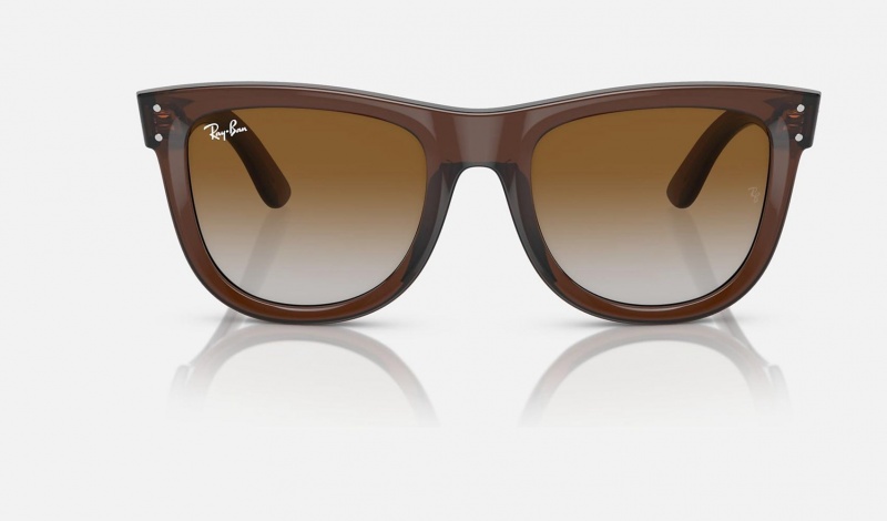 Ray Ban Wayfarer Reverse Men's Sunglasses Brown | 16837-JBPN