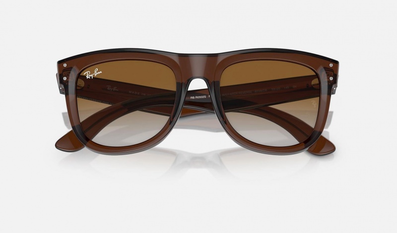 Ray Ban Wayfarer Reverse Men's Sunglasses Brown | 16837-JBPN