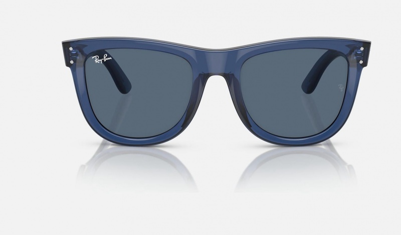 Ray Ban Wayfarer Reverse Women's Sunglasses Blue | 68523-IYDE