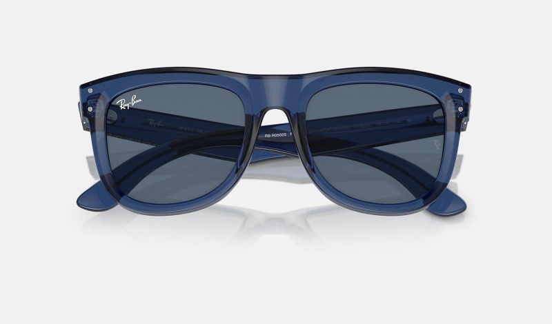 Ray Ban Wayfarer Reverse Women's Sunglasses Blue | 68523-IYDE