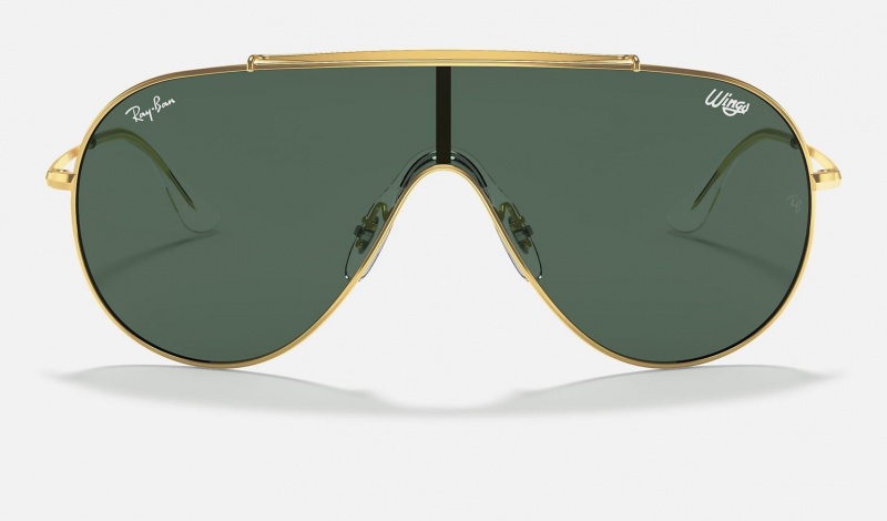 Ray Ban Wings Men's Sunglasses Green | 80269-OYDB